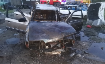 В Мурманской области сгорел автомобиль Автомобиль