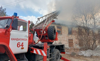 Пожар в Мурманской области Пожар