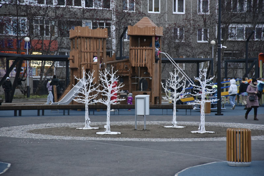 В Мурманске рассказали про 11 новых мест отдыха Детская площадка