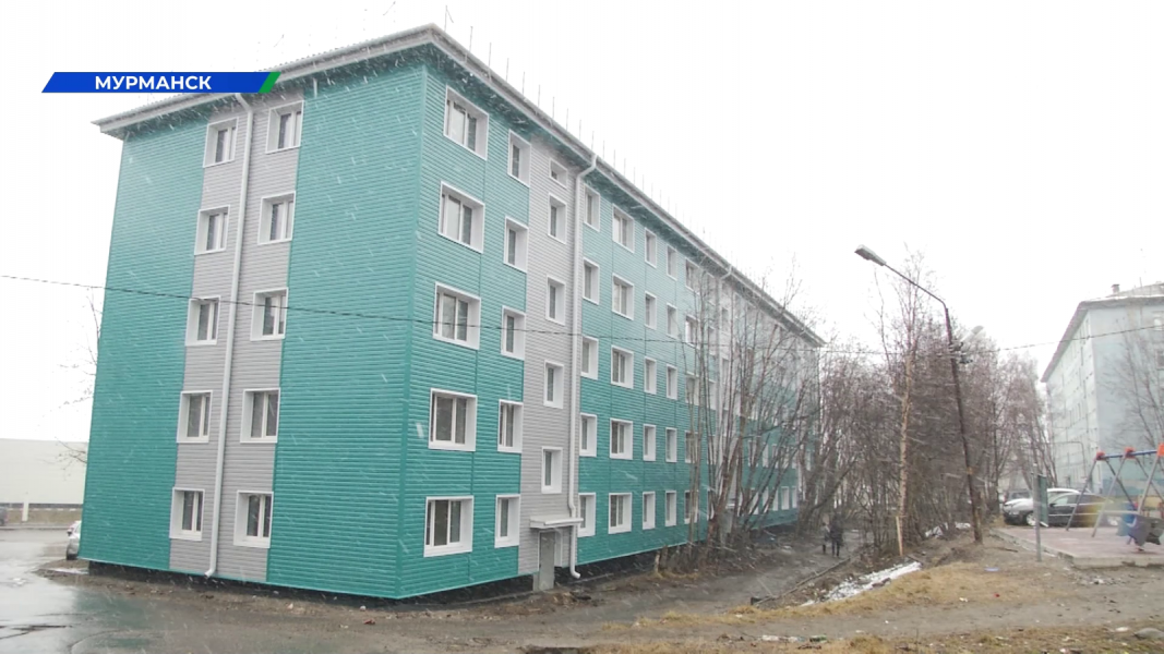 В Мурманске восстановили разрушенный дом Дом