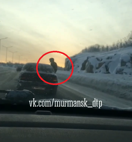 Опасные развлечения мурманчан попали на видео ДТП
