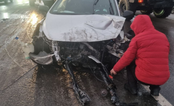 Серьезное ДТП произошло в районе старого КПП в Заполярье ДТП