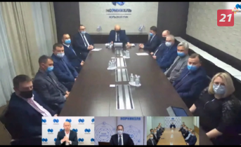 Генеральный директор Кольской ГМК Евгений Борзенко ответил на вопросы сотрудников компании Совещание