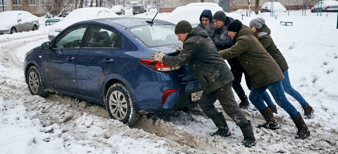 Мурманчане спасают друг друга Машина