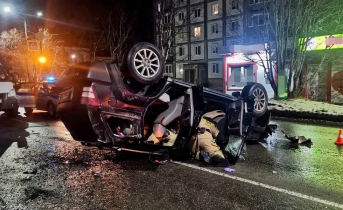 В Мурманской области перевернулся автомобиль ДТП
