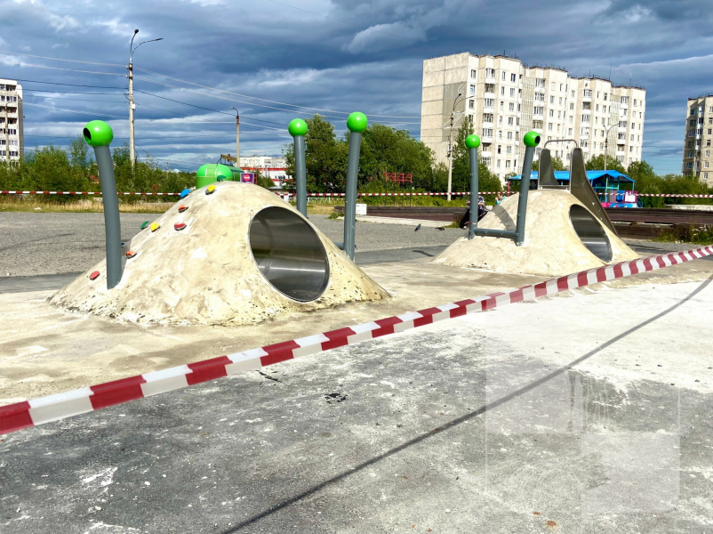 Скалодром и канатный мост построят в Мурманской области Детская площадка