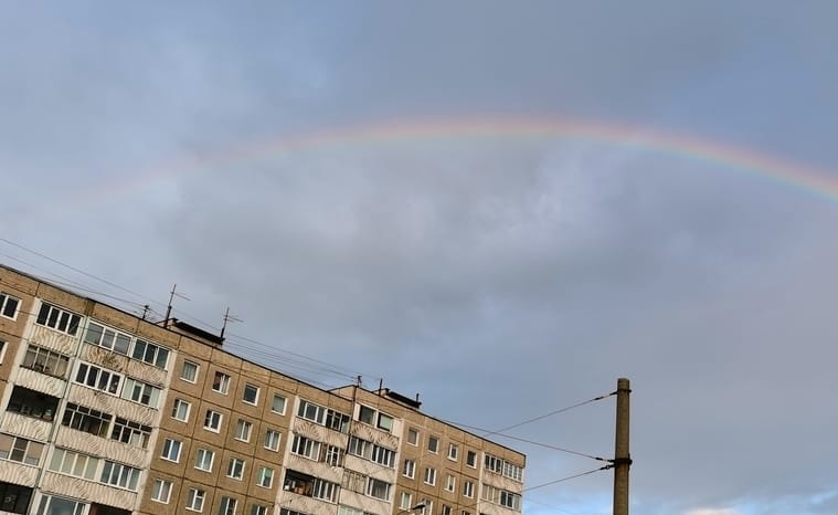 Радуга в Мурманске Радуга