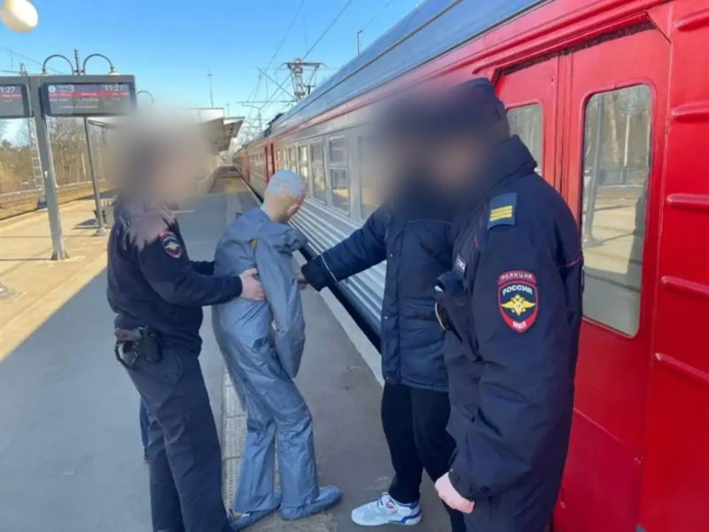 Мужчина напал с ножом на пассажира в электропоезде Полиция