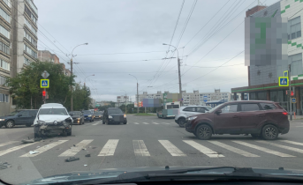Жесткая авария произошла на пешеходном переходе в Мурманске Авария