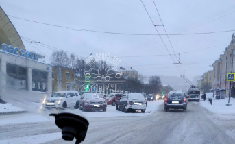 ДТП в Мурманске Пробка