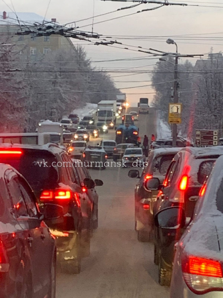 Последствия ДТП в центре Мурманска попали на видео ДТП