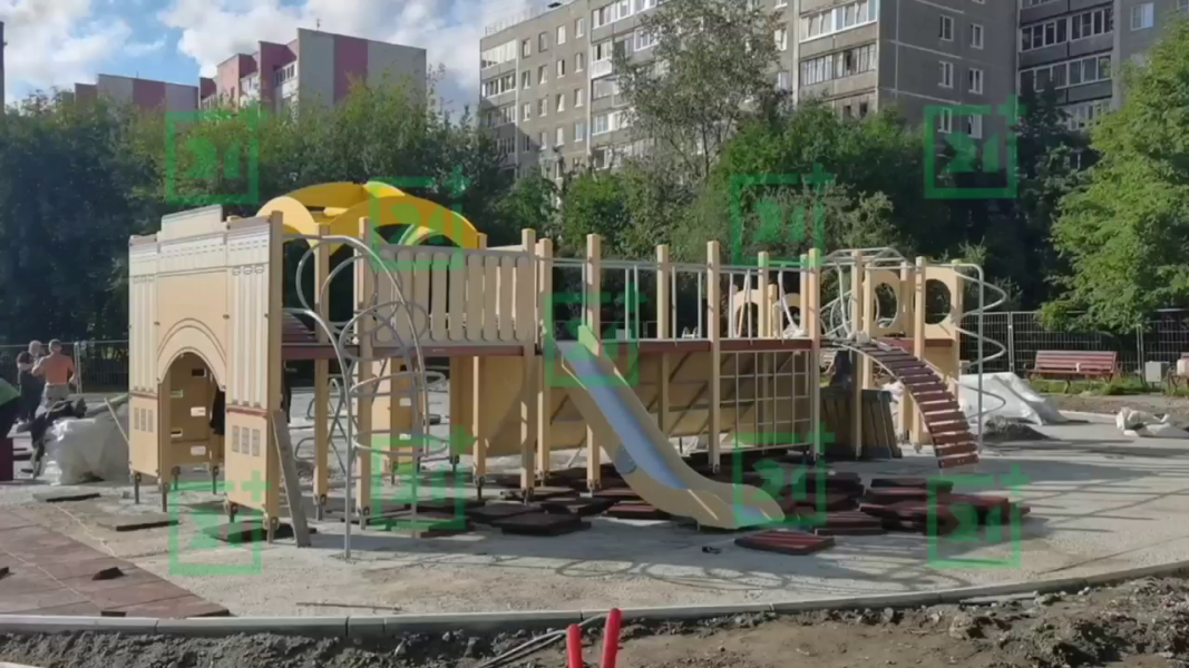 Новая детская площадка в Мурманске Детская площадка в Мурманске
