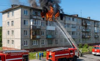 Два пожара за день произошли в жилых домах города в Заполярье Пожар