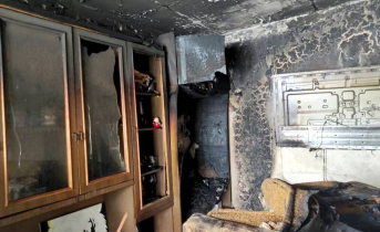В жилом доме в Мурманской области произошел серьезный пожар Пожар