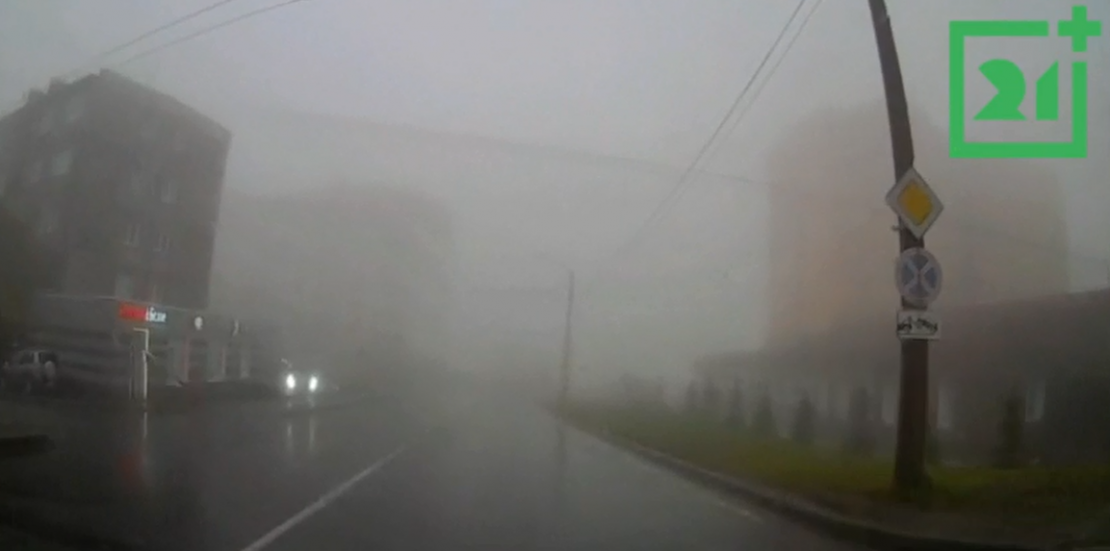 Сцена из страшного фильма повторилась в Заполярье Туман
