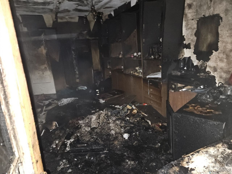 Трагедия в Заполярье. Крупный пожар унес жизнь одного человека Пожар