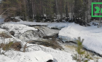 Весенний водопад Водопад