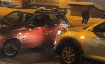 Массовая авария в центре Мурманска попала на видео ДТП