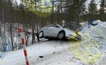 В массовой аварии в Мурманской области пострадали 2 человека ДТП