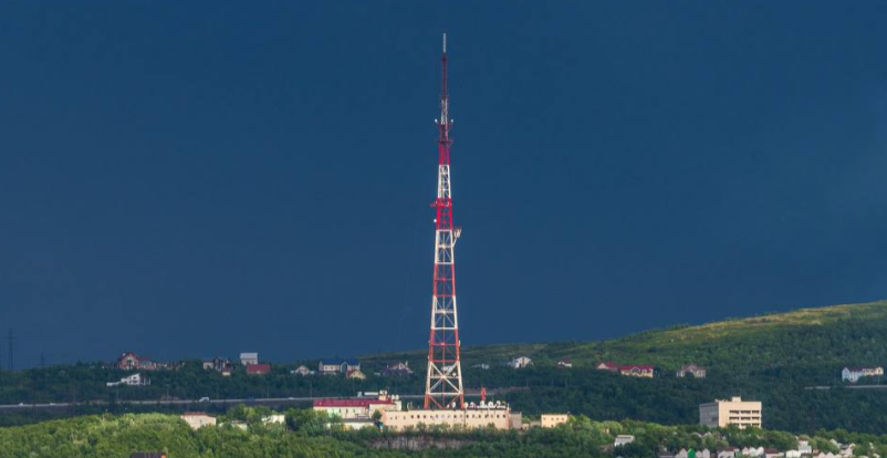 Телебашня в Мурманске окрасится в цвета флага России Город