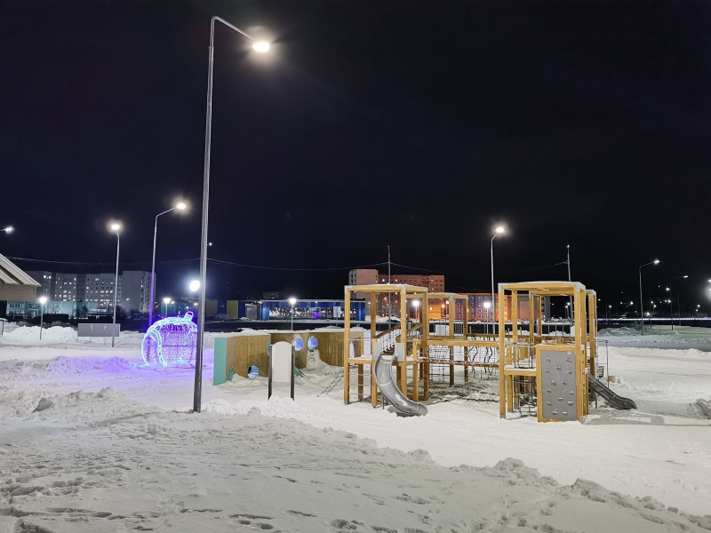 Современный микрорайон в Мурманской области Кола