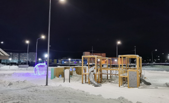 Современный микрорайон в Мурманской области Кола