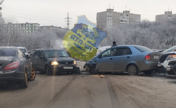 В Мурманске произошла массовая авария ДТП
