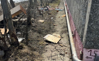 Мусор под окнами 