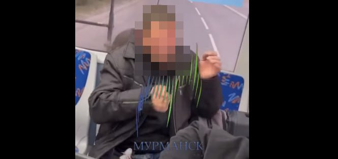 Северянин устроил шоу в троллейбусе в Мурманске Мужчина