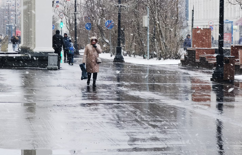 Майский снег в Мурманске Снегопад
