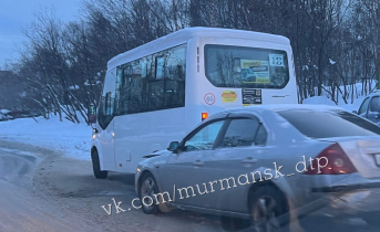 В Мурманске произошла авария с участием маршрутки ДТП