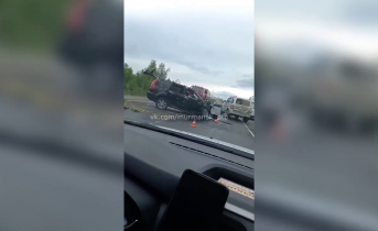 Последствия смертельного ДТП в Мурманской области попали на видео Авария