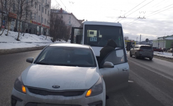 В центре Мурманска произошло ДТП с участием маршрутки ДТП