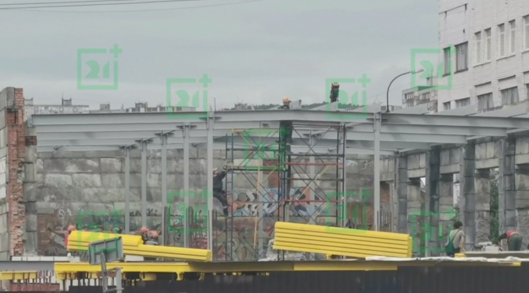 Строительство нового торгового комплекса в Мурманске в самом разгаре Стройка