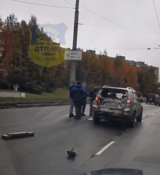 Последствия массового ДТП в Мурманске попали на видео Авария