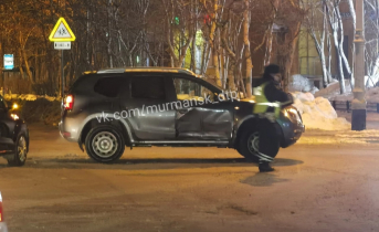 Момент ДТП в центре Мурманска попал на видео ДТП