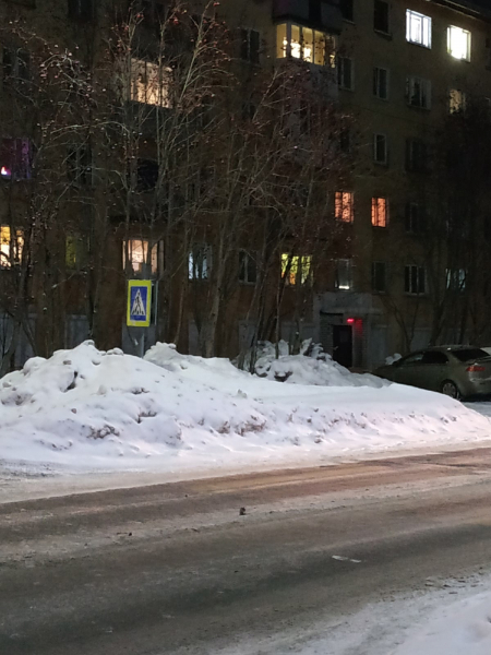 Опасный пешеходный переход появился в Мурманской области Пешеходный переход