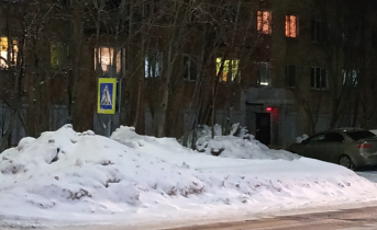 Опасный пешеходный переход появился в Мурманской области Пешеходный переход