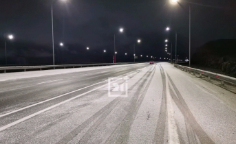 Первый снег выпал в Мурманске Снег