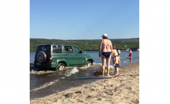 Северяне в соцсетях возмущены поступком автомобилиста в Ура-Губе Автомобиль едет по пляжу