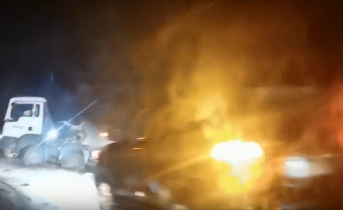 Последствия серьезной аварии на трассе в Мурманской области попали на видео ДТП