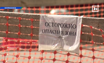 На пешеходной зоне в Мурманске творится хаос