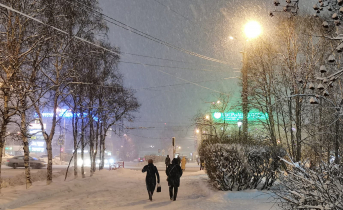 В Мурманске выпала треть месячной нормы осадков Снегопад