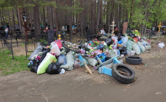 Возмутительная ситуация произошла на кладбище в Мурманской области Свалка