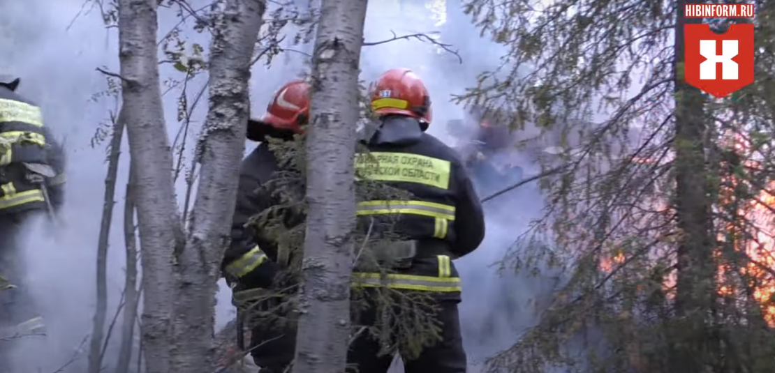 Под Апатитами сгорел дачный дом Пожар