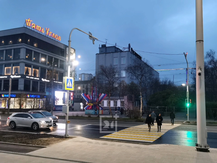Новые светофоры заработали в центре Мурманска Светофор