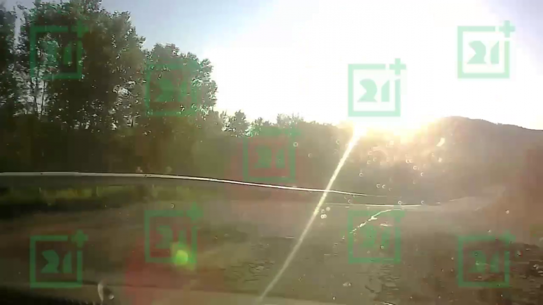 Авария из-за солнца в Мурманской области Дорога