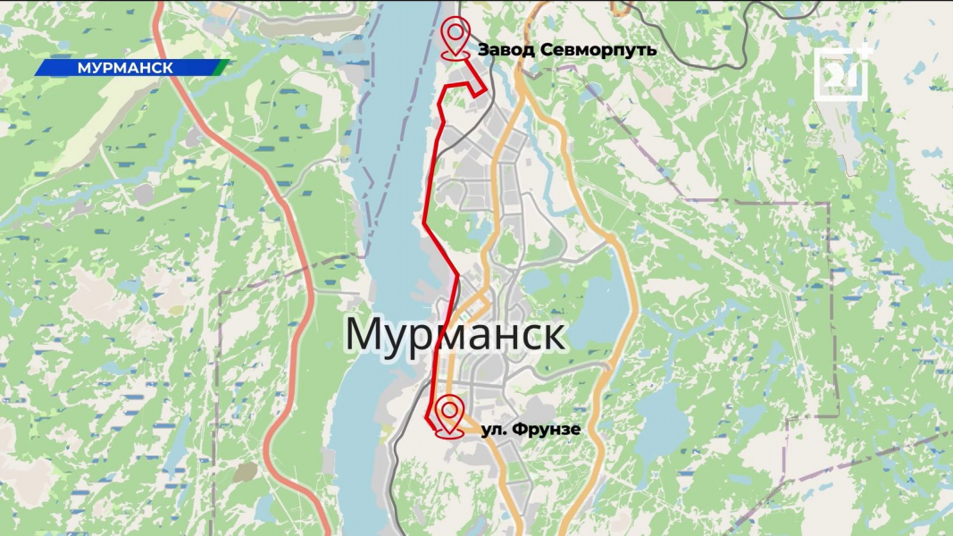Стали известны новые маршруты общественного транспорта в Мурманской области Карта