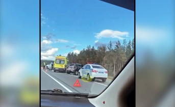 Последствия аварии на трассе в Мурманской области попали на видео Авария