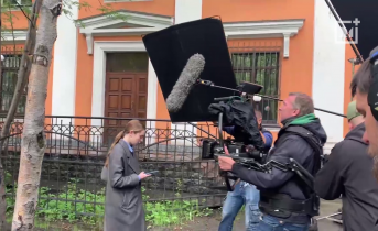 В центре Мурманска стартовали съемки сериала с известными актерами Съемки